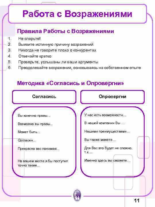 Работа с возражениями в продажах - как продавать эффективнее